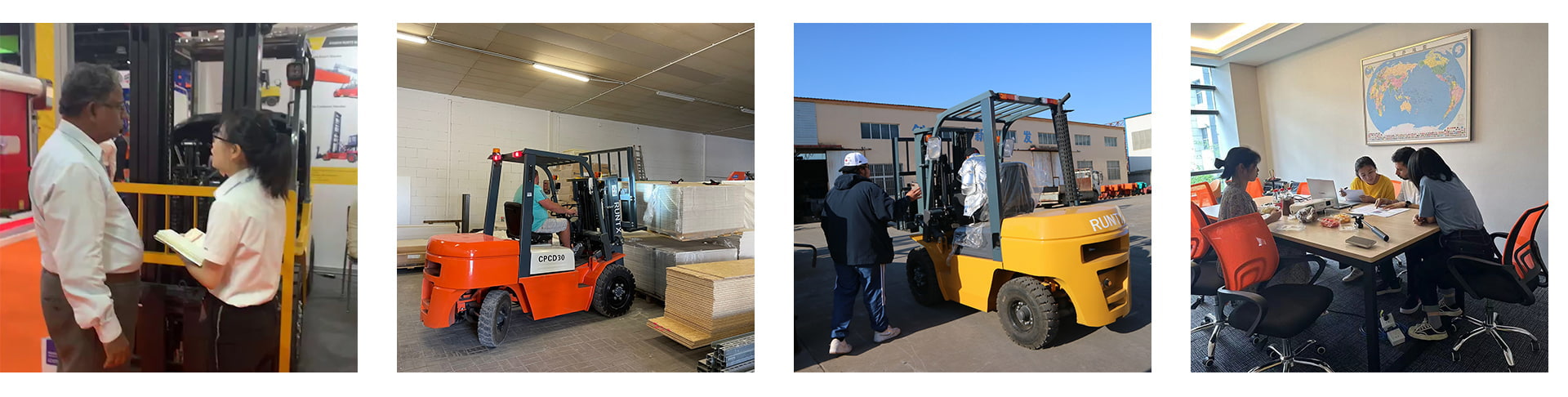 Runtx forklift with our clients