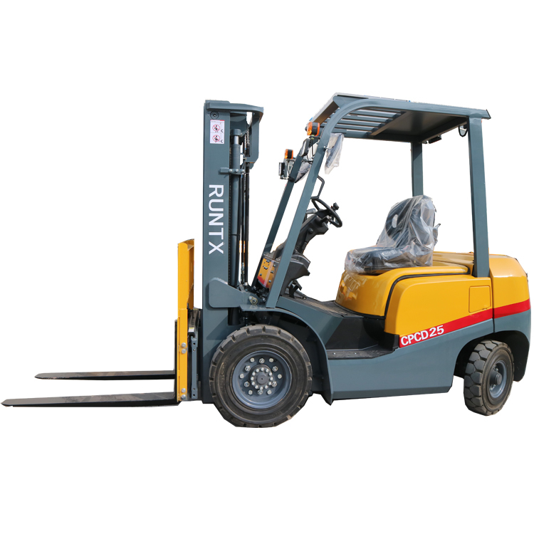Runtx T type 2.5 ton diesel forklift with yellow color