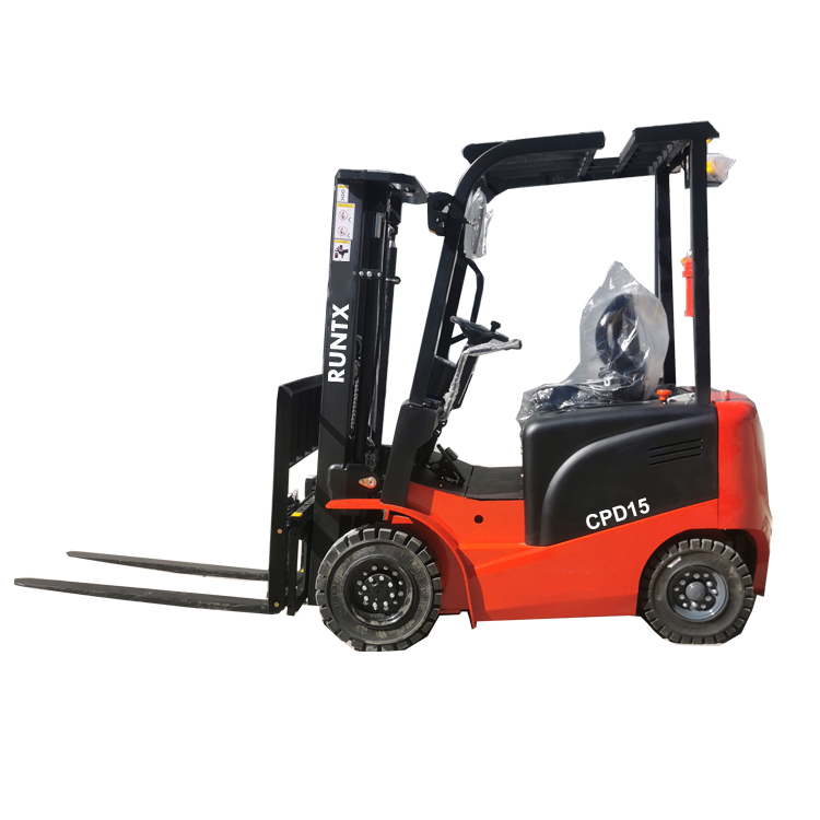 Runtx 1.5 ton electric forklift with red color