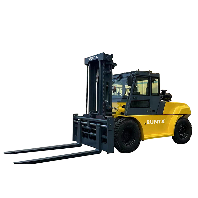 Runtx 12 ton diesel forklift with yellow color