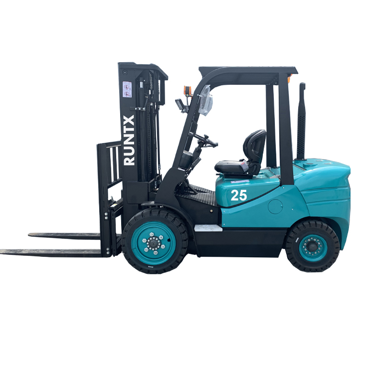 Runtx 2.5 ton diesel forklift with blue color