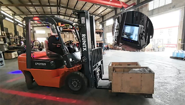 Improve safety and efficiency - the necessity of optional boundary lights and surveillance cameras on forklifts